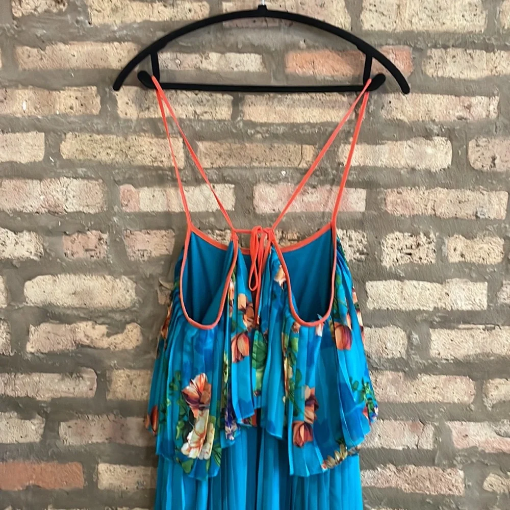 Ya Los Angeles | Floral Print Mini Dress | adjustable strap - Picture 4 of 4